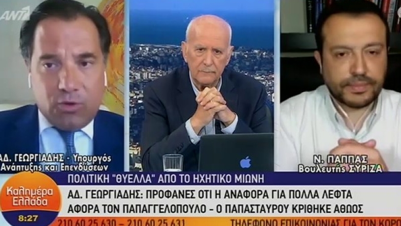 Χαμός στον αέρα με Παππά και Άδωνι: «Είσαι ψεύτης και απατεώνας», «ψεύτης κατά επάγγελμα» (vid)