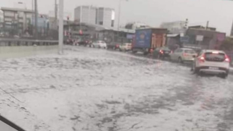 To έστρωσε στην Κηφισίας: Απίστευτες εικόνες (pics)