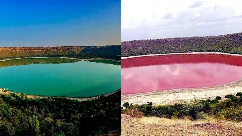 Λίμνη 50.000 ετών έγινε ροζ και οι επιστήμονες δεν έχουν ιδέα γιατί (pics)