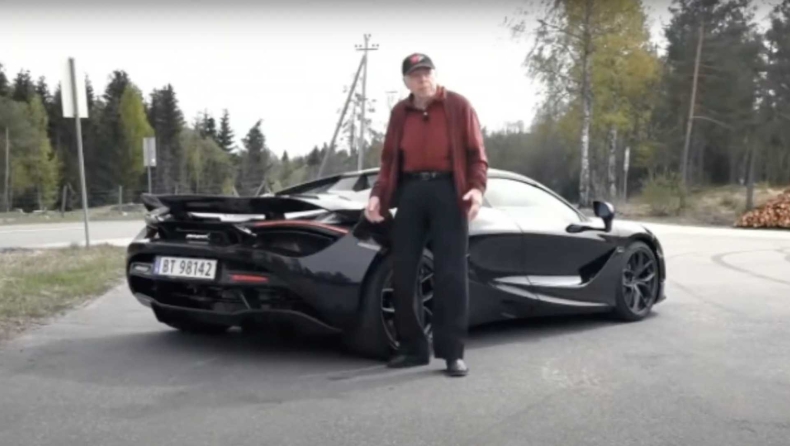 78χρονος οδηγεί καθημερινά μια McLaren 720 ίππων! (vid)