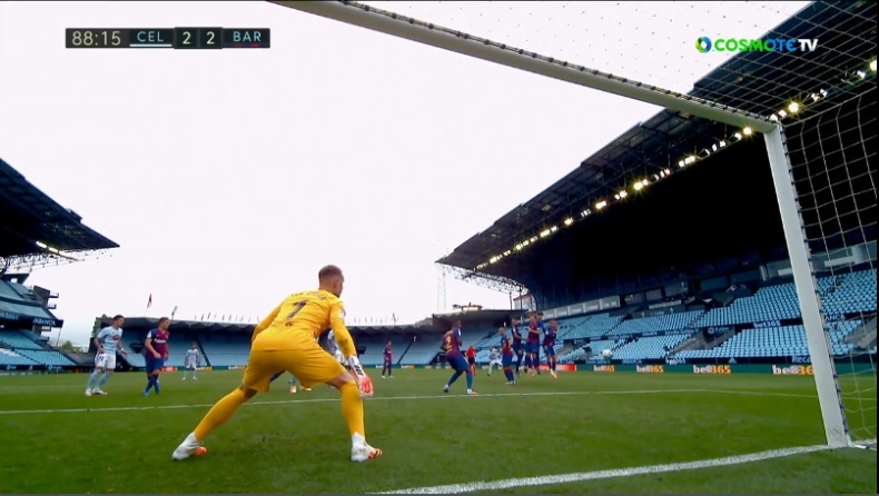 Θέλτα-Μπαρτσελόνα: Μαγική εκτέλεση φάουλ του Άσπας και 2-2 (vid)