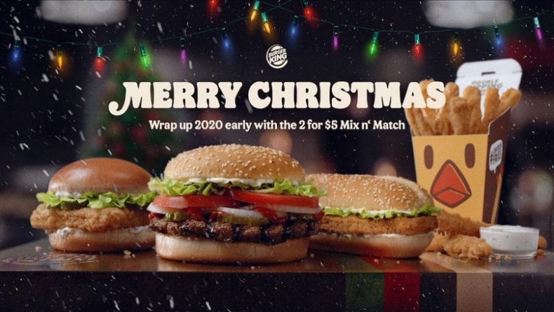 Τα Burger King έβγαλαν χριστουγεννιάτικο σποτ μπας και φύγει πιο γρήγορα το 2020 (pics & vid)