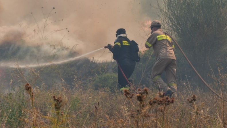 Φωτιά στην Ηλεία: Ανεξέλεγκτη η πυρκαγιά, κοντά σε χωριά οι φλόγες (pics & vid)