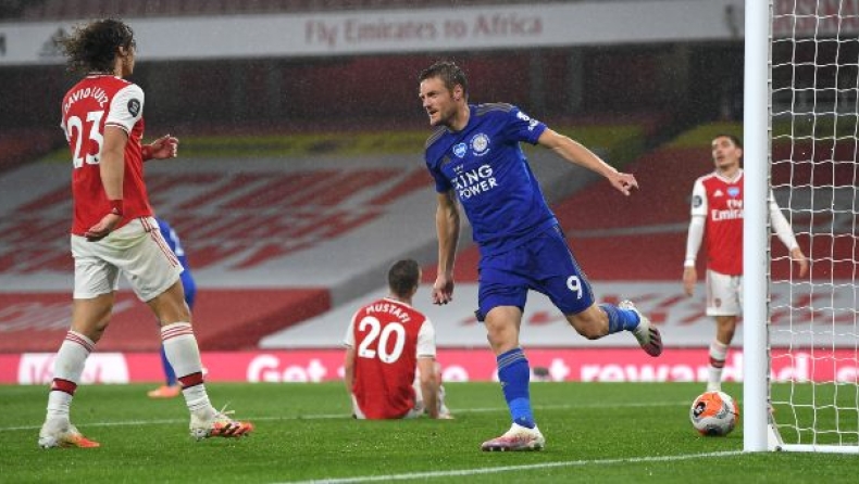 Άρσεναλ - Λέστερ 1-1: «Όμπα» ημίχρονο, Βάρντι τελικό και βαθμό τετράδας οι Αλεπούδες (vid)