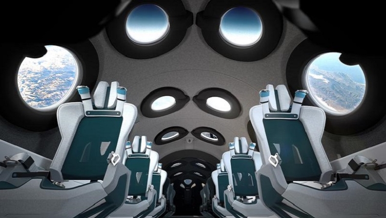 Η Virgin Galactic παρουσίασε την καμπίνα του VSS Unity που θα στείλει τουρίστες στο διάστημα (vids)