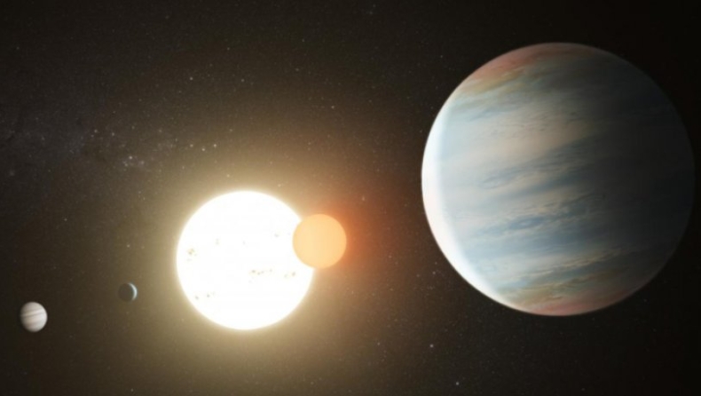 Πρώτη φωτογραφία από ηλιακό σύστημα με δύο πλανήτες, 14 και 6 φορές μεγαλύτερους του Δία! (pic & vids)