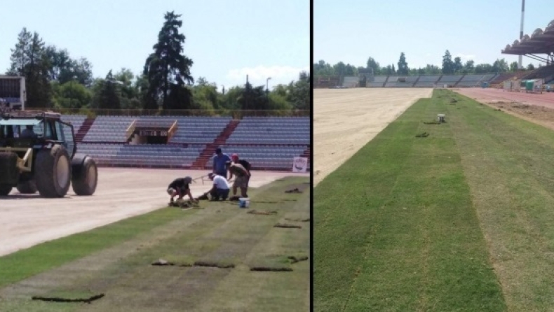 ΑΕΛ: Συνεχίζονται πυρετωδώς οι εργασίες στο «Αλκαζάρ» (pic)