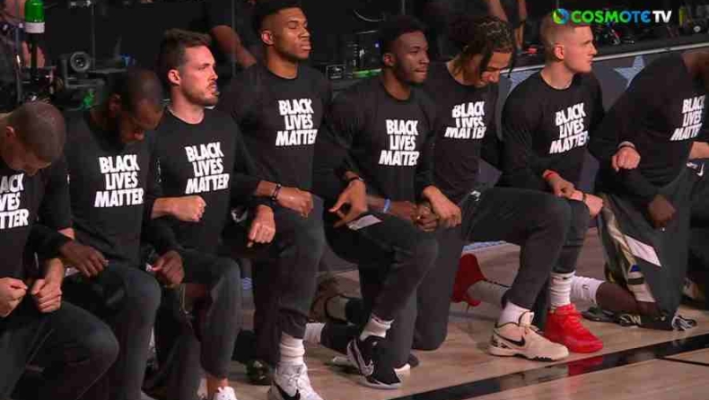 Μπακς - Σέλτικς: Γονάτισαν τα αδέρφια Αντετοκούνμπο στον εθνικό ύμνο των ΗΠΑ (vid)