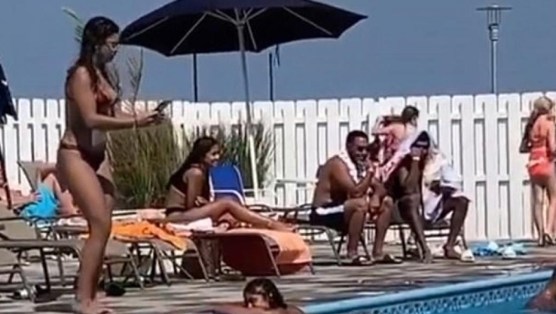 Κατακραυγή στα social media για influencer που θέλησε να φωτογραφηθεί σχεδόν γυμνή σε πισίνα με παιδιά (vid)