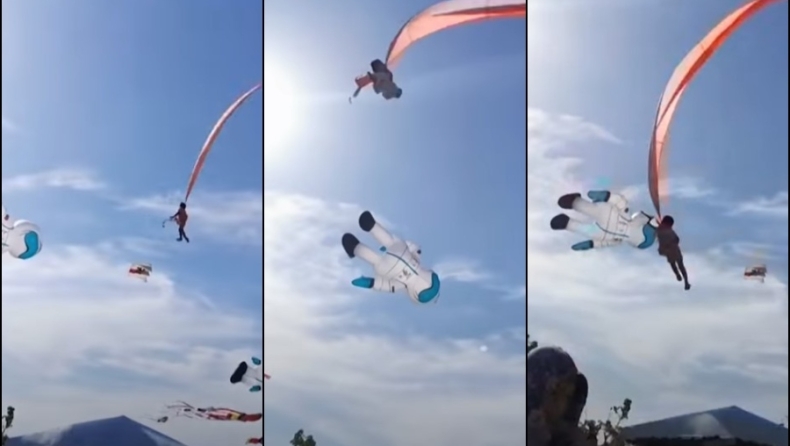 Τρόμος σε φεστιβάλ: 3χρονη μπλέχτηκε σε kite και σηκώθηκε στα 30 μέτρα (vid)