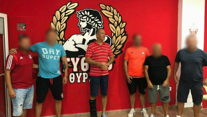 Ολυμπιακός: Ο Γιώργος Αγγελόπουλος στον σύνδεσμο της Θύρας 7 Γυθείου – Μάνης