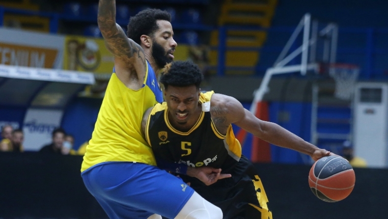 Περιστέρι - ΑΕΚ 73-67: Με ανατροπή στο τέταρτο δεκάλεπτο, 24άρα ο Λάνγκφορντ