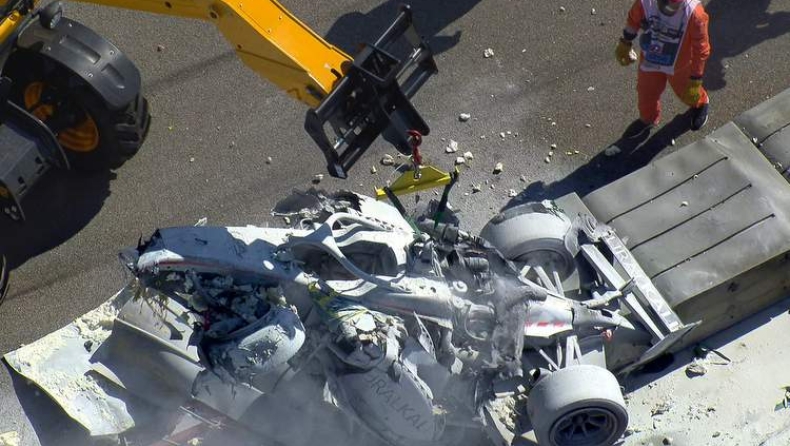 Tρομερό ατύχημα και διακοπή του αγώνα της Formula 2 στη Ρωσία (vid)