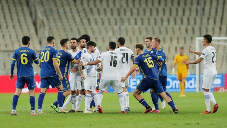 Ελλάδα-Κόσοβο 0-0: Ένταση στο τέλος του αγώνα και αποβολή (vid)