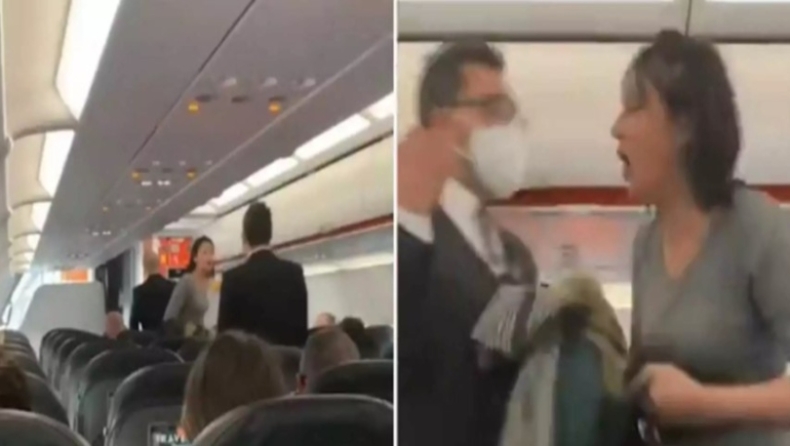 Αναστάτωση σε αεροπλάνο της EasyJet με γυναίκα που έβηχε πάνω από επιβάτες και φώναζε: «Όλοι θα πεθάνουν» (vid)