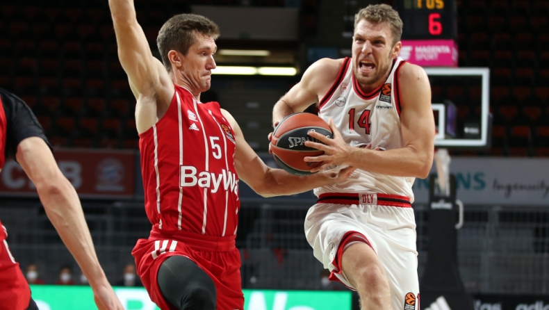 Βαθμολογία της EuroLeague: Έπεσε στο 3-2 ο Ολυμπιακός, κορυφή για Μπάγερν!