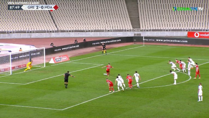 Ελλάδα - Μολδαβία: Πέναλτι από τον Ρότα, το έβγαλε ο Βλαχοδήμος (vid)