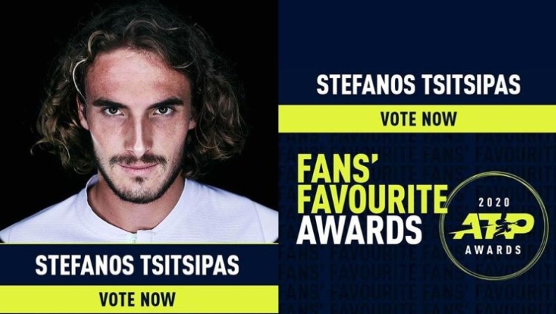Στέφανος Τσιτσιπάς: Υποψήφιος για το «ATP Fans' Favorite»