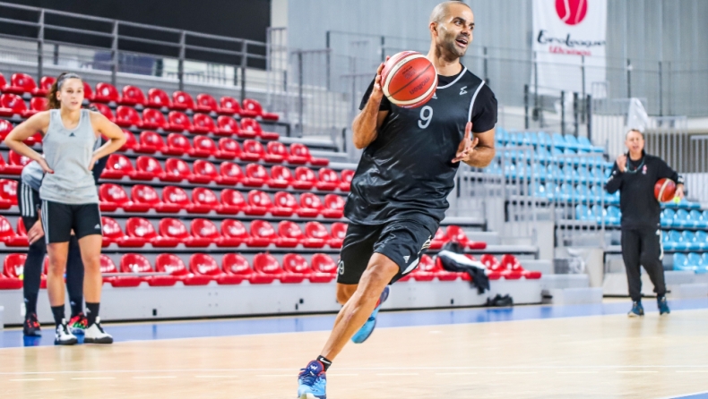 Ο Πάρκερ προπονήθηκε με τη... γυναικεία ομάδα της Βιλερμπάν (pics & vid)