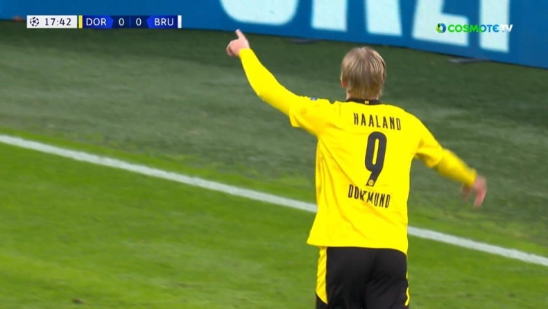 Ντόρτμουντ – Μπριζ 3-0: Απίστευτος Χάαλαντ έχει σκοράρει στα 10 από τα 12 ματς στο Champions League (pic)