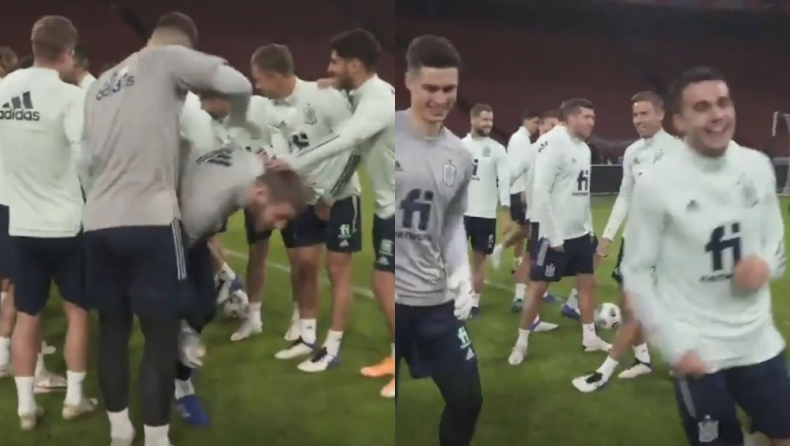 Τραορέ, Ντε Χέα και Ρεγκιλόν τις... έφαγαν στην προπόνηση γιατί δεν έκλεψαν την μπάλα (vid)