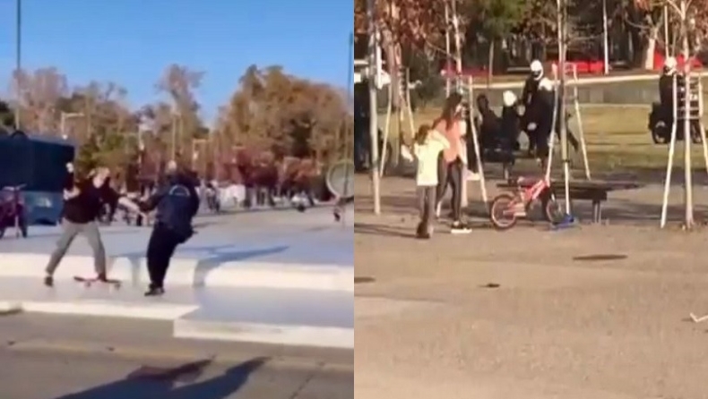 Θεσσαλονίκη: Αστυνομικοί κυνηγούν skateάδες στη Νέα Παραλία (vids)
