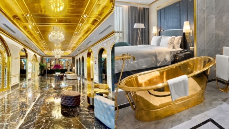 Το πρώτο επιχρυσωμένο ξενοδοχείο του κόσμου: Είναι χρυσαφί ακόμα και οι μπριζόλες (pics)