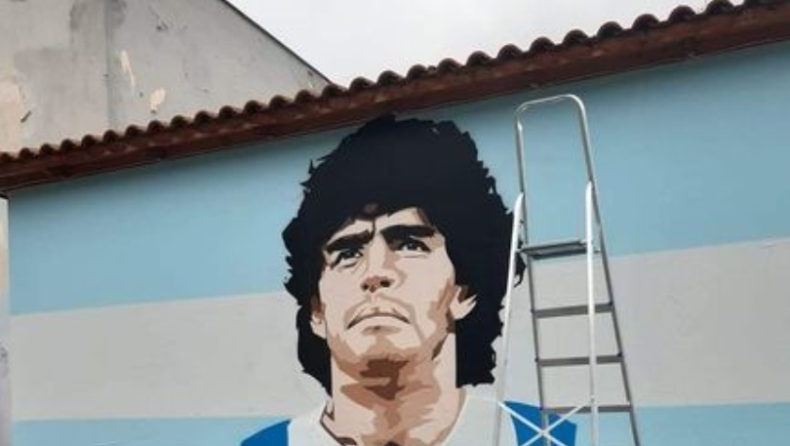 Mαραντόνα: Το εντυπωσιακό graffiti για τον Ντιέγκο στην Καλαμαριά! (pic)