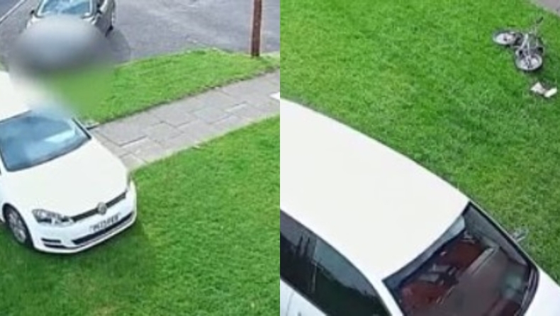 Άνδρας τράκαρε επίτηδες το αυτοκίνητό του στην είσοδο του σπιτιού επειδή χώρισε με την γυναίκα του (vid)