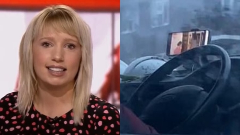 Παρουσιάστρια του BBC «τσάκωσε» άνδρα να παρακολουθεί σαπουνόπερα ενώ οδηγούσε σε δρόμο με κίνηση (vid)