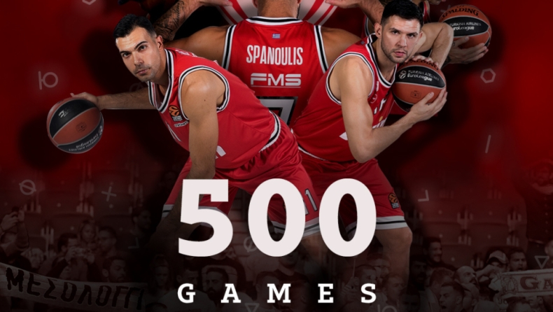 EuroLeague: Συμπλήρωσαν 500 αγώνες Ολυμπιακός και Μπασκόνια!
