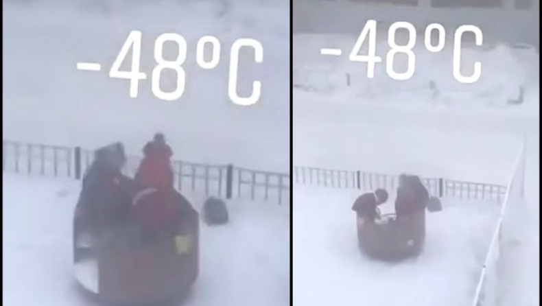Στην πιο κρύα πόλη του κόσμου έκλεισαν τα σχολεία, αλλά τα παιδιά παίζουν έξω με -48 βαθμούς (pic & vid)