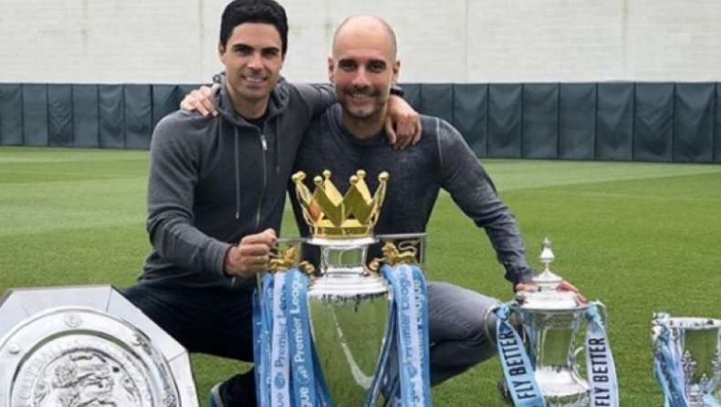 Γκουαρδιόλα: «Θα είναι λάθος αν διώξουν τον Αρτέτα»