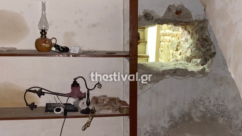 Ριφιφί για κλάματα στην Θεσσαλονίκη: Τρύπησαν δύο τοίχους, αλλά το κοσμηματοπωλείο ήταν θωρακισμένο (vid)