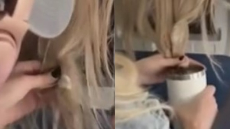 Έξαλλη γυναίκα σε αεροπλάνο κόλλησε τσίχλα στα μαλλιά άλλης επιβάτιδας και τα «βούτηξε» στον καφέ (vid)