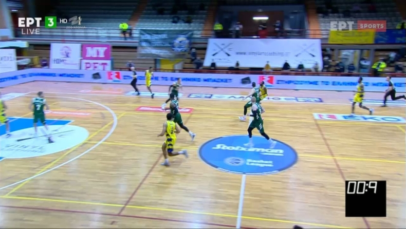 Λαύριο - Παναθηναϊκός: Αδιανόητο buzzer beater του Κόζεϊ από το κέντρο! (vid)
