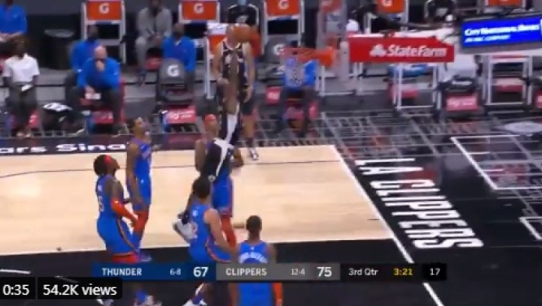 Λέοναρντ: Η «καυτή» εμφάνιση απέναντι στους Θάντερ (vid)