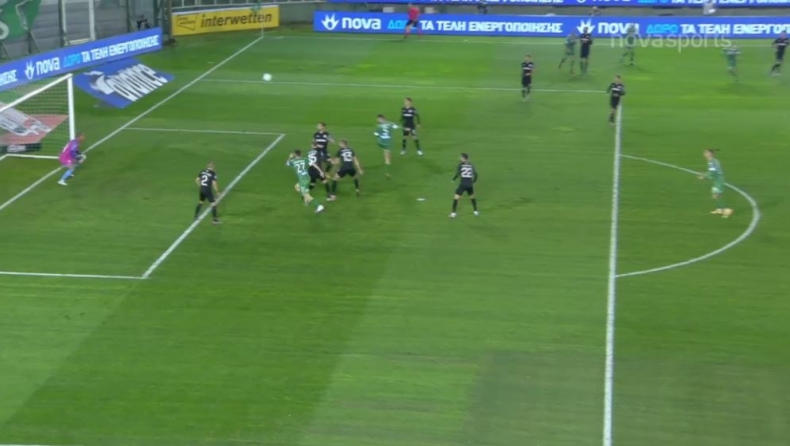 Παναθηναϊκός - ΟΦΗ: Κεφαλιά του Σένκεφελντ και 1-0 (vid)