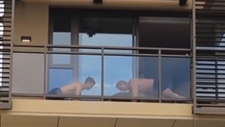 Ο Τζόκοβιτς «έπεσε» για κάμψεις και κέρδισε τους φαν του (vid)