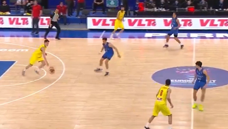Προκριματικά EuroBasket: Ο Ντιμιτριέφσκι το... έσταξε πίσω από το κέντρο! (vid)