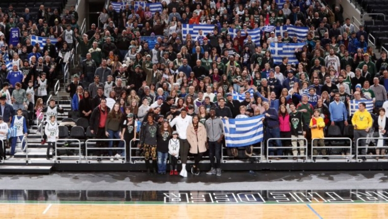 Αντετοκούνμπο: «Μου έχει λείψει να βλέπω την ελληνική σημαία στα γήπεδα» (pic)