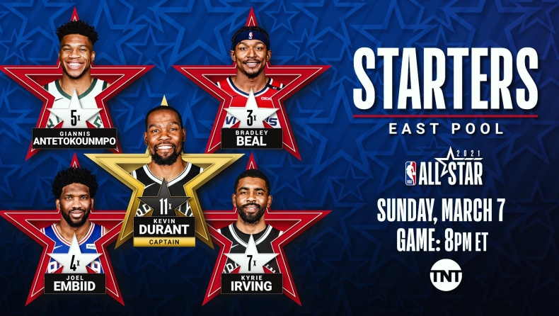 NBA All Star Game: Ο Ντουράντ αρχηγός αντί του Γιάννη! (pic)