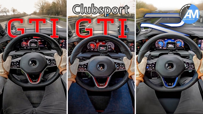 Το Volkswagen Golf R «τα βάζει» με τα Golf GTI (vid)