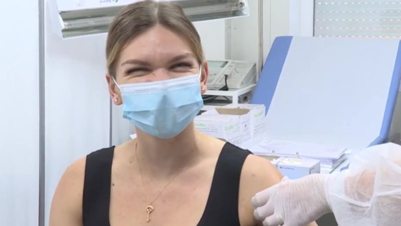 Σιμόνα Χάλεπ: Εμβολιάστηκε για τον covid-19 η Ρουμάνα (pic)