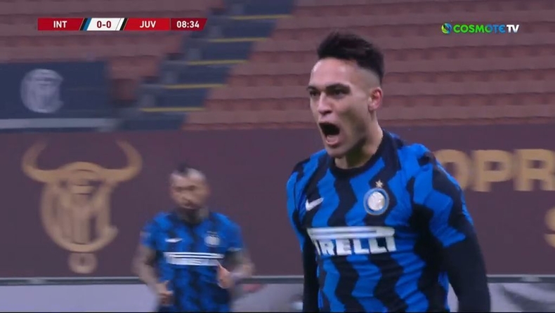 Ιντερ - Γιουβέντους: Το 1-0 του Λαουτάρο Μαρτίνες (vid)