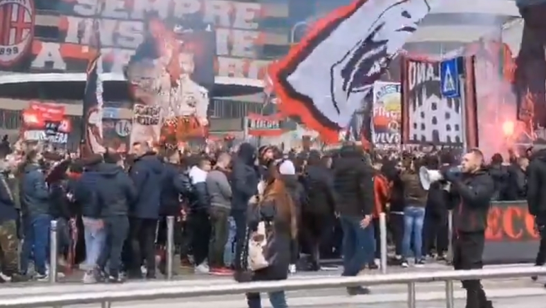 Μίλαν: Χαμός με οπαδούς έξω από το «Σαν Σίρο»! (vid)
