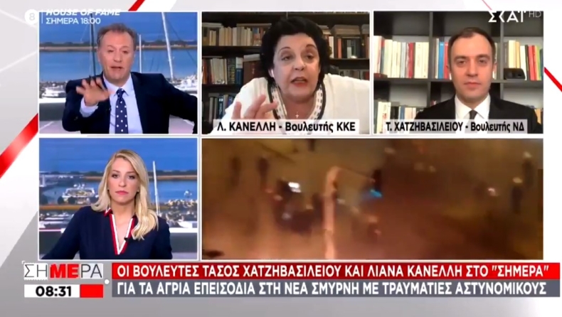 Ροντέο στον ΣΚΑΙ με την Κανέλη για το «πάμε να τους σκοτώσουμε» των αστυνομικών: «Να ζητήσετε συγγνώμη» (vid)