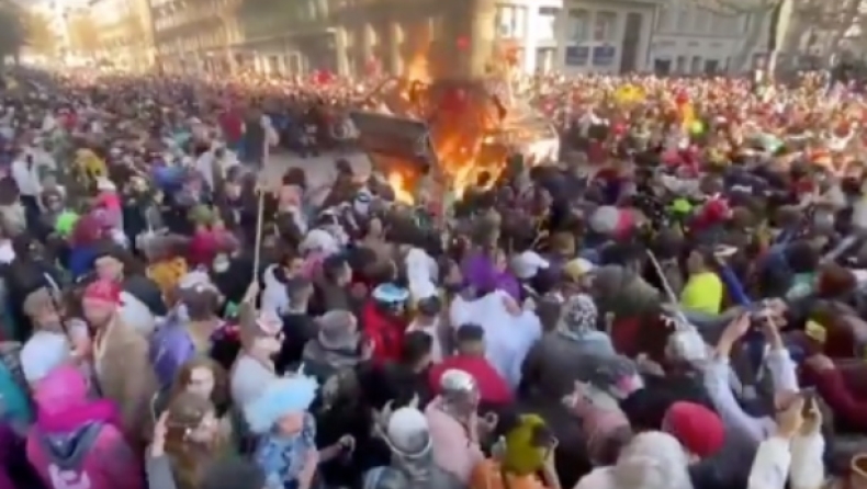 Κορονοϊός: Παρά τις απαγορεύσεις 6.500 νέοι κατέκλυσαν τη Μασσαλία για να γιορτάσουν το καρναβάλι (vid)