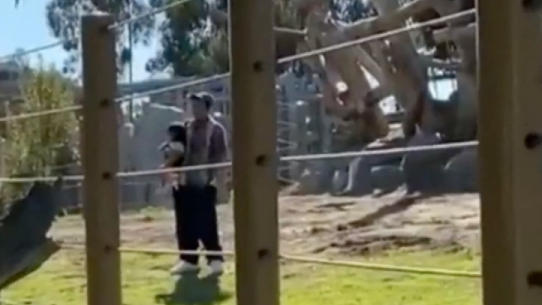 ΗΠΑ: Πατέρας έβαλε σε κίνδυνο την κόρη του για μια φωτογραφία σε ζωολογικό κήπο (vid)