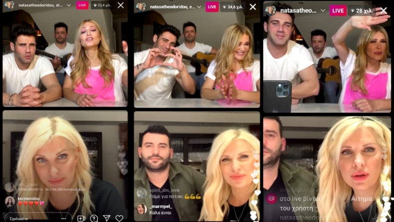 Χαμός στο live Μενεγάκη-Θεδωρίδου στο Instagram: Η ώρα της εκπομπής και η... αφιέρωση (pics & vid)